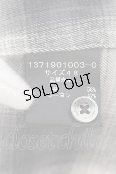 画像3: SHELLAC / プリントチェックシャツ 48 ブラック O-24-09-07-049-SH-sh-YM-ZT126 (3)