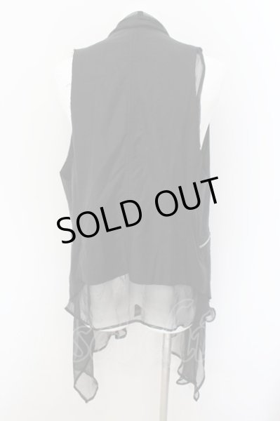 画像2: CIVARIZE / Apex ナポレオン変形ジレ+ノースリブシフォンガウン 46 ブラックｘブラック O-24-09-07-005-CI-to-YM-OS (2)