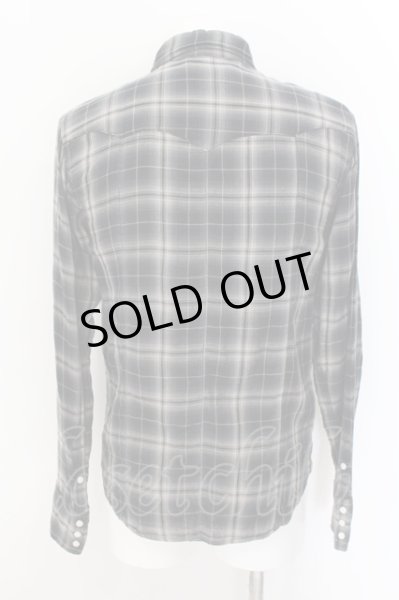 画像2: AKM / × Wrangler チェクウエスタンシャツ L ブラック O-24-09-07-051-AK-sh-YM-ZT144 (2)