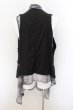 画像2: CIVARIZE / Apex ナポレオン変形ジレ+ノースリブシフォンガウン 44 ブラックxグレー O-24-09-07-006-CI-to-YM-OS (2)