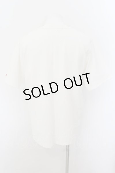 画像3: NO ID. / エンブロイダリーメッセージC-N Tシャツ 2 ホワイト O-24-09-07-060-NO-ts-YM-ZT026 (3)