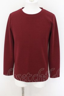 NO ID. BLACK / ネック刺繍プルオーバーカットソー 1 ブラック O-24-09