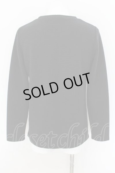 画像2: NO ID. / ボンディングC/Nカットソー 2 ブラック O-24-09-07-062-NO-to-YM-ZT026 (2)