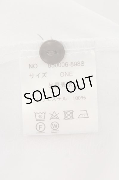 画像3: NO ID. / アシンメトリ-タックBIGシャツ ONE ホワイト O-24-09-07-064-NO-sh-YM-ZT026 (3)