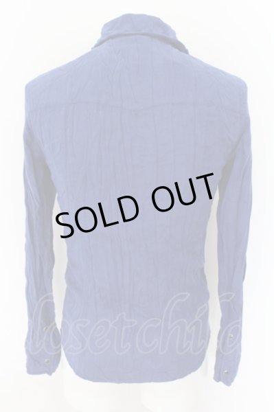 画像2: MURDER LICENSE / フェイクスウェードワイルドウエスタンシャツ 44 ブルー O-24-09-07-072-MU-sh-YM-OS (2)