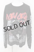 BLACK MORAL / URUHA produce LONG SLEEVE カットソー  ブラック O-24-09-07-078-BL-to-YM-ZT106