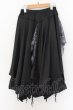 画像2: CIVARIZE / レイヤードワイドパンツ F ブラックxブルー O-24-09-07-080-CI-pa-YM-ZT0915 (2)