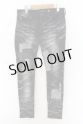 CIVARIZE / Patientリペア加工スキニーデニムパンツ 46 ブラック O-24-09-07-083-CI-pa-YM-ZT150
