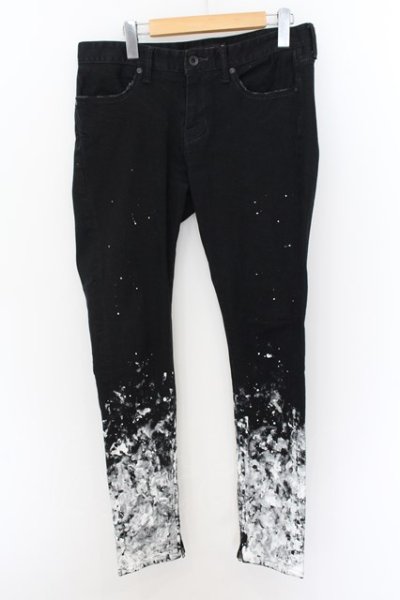 画像1: 【WINTERセール】CIVARIZE / グラデーション顔料加工スキニーデニムパンツ 46 ブラック O-24-09-07-084-CI-pa-YM-ZT150