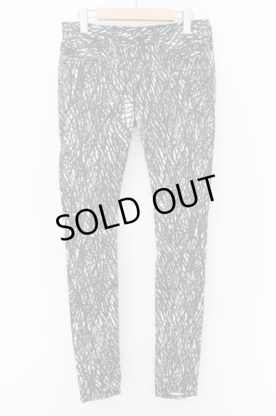 画像1: CIVARIZE / Flock 総柄スキニーパンツ 44 ホワイト O-24-09-07-085-CI-pa-YM-ZT150 (1)