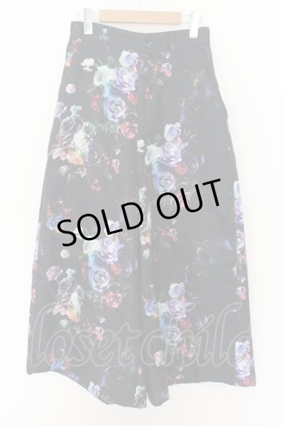 画像1: CIVARIZE / Marieプリーツ付きワイドパンツ 44 マルチｘブラック O-24-09-07-086-CI-pa-YM-ZT150 (1)