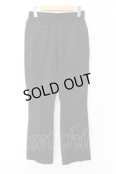 画像1: NO ID. / リンクルフレアパンツ 1 ブラック O-24-09-07-091-NO-pa-YM-ZT150 (1)