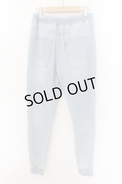 画像2: Roshell / スウェットデニムジョガーパンツ M アイスブルー O-24-09-07-093-Ro-pa-YM-ZT126 (2)