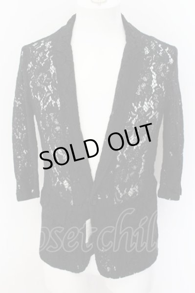 画像1: CIVARIZE / Gimlet 総レース6分袖テーラードジャケット 44 ブラック O-24-09-07-011-CI-ja-YM-OS (1)