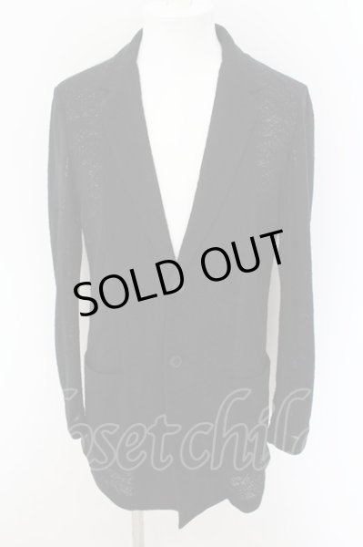 画像1: BUFFALO BOBS / LORETO-LOTUS(ロレートロータス)レースカーディガンチェスター 1-2 ブラック O-24-09-07-102-BU-to-YM-ZT125 (1)