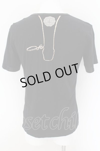 画像2: BUFFALO BOBS / CHAMPAGNE VネックTシャツ 2 ブラック O-24-09-07-104-BU-ts-YM-OS (2)