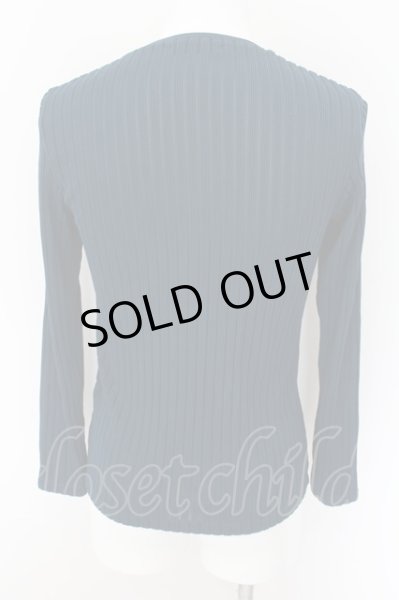 画像2: TORNADO MART / ワイドストライプＶネックカットソー M グリーン O-24-09-07-105-TO-to-YM-ZT126 (2)