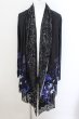 画像1: CIVARIZE / Angerレイヤードレーストッパーフラワーカーディガン 46 ブラックxブルー O-24-09-07-014-CI-to-YM-ZS (1)