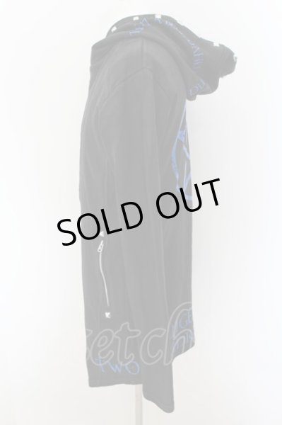 画像3: CIVARIZE / NIGHTMARE　Ni-yaコラボコーティングスタッズVer　パーカー 44 ブラックｘブルー O-24-09-07-002-CI-to-YM-ZS (3)