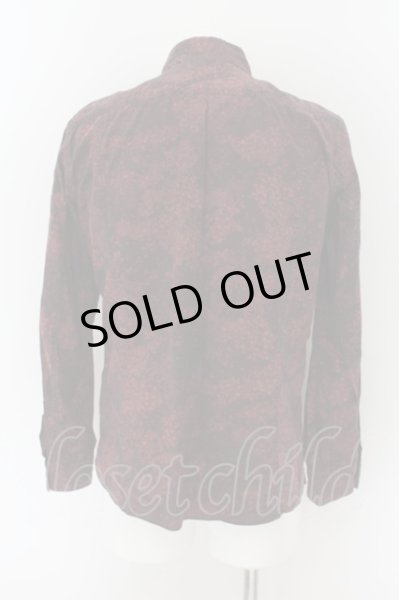 画像2: TORNADO MART / ダークフラワーラッカーシャツ M ボルドー O-24-09-15-032-TO-sh-YM-ZT208 (2)