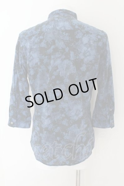 画像2: TORNADO MART / コットンシュリンクフラワープリント7部袖シャツ M ネイビー O-24-09-15-034-TO-sh-YM-ZT208 (2)