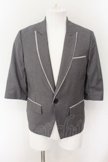 NO ID. / シャギージャージーノッチドラペル2Bテーラードジャケット 1