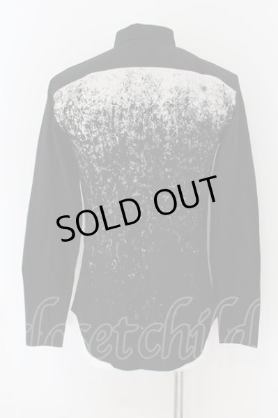 画像2: semantic design / Drip Note 比翼シャツ M ブラック O-24-09-15-040-SE-sh-YM-ZT208 (2)