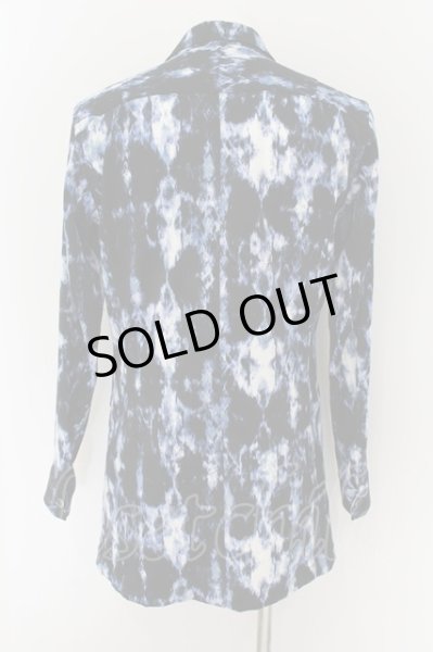 画像2: TORNADO MART / シャドーアーガイルプリントシャツジャケット L ブルー O-24-09-15-043-TO-ja-YM-OS (2)