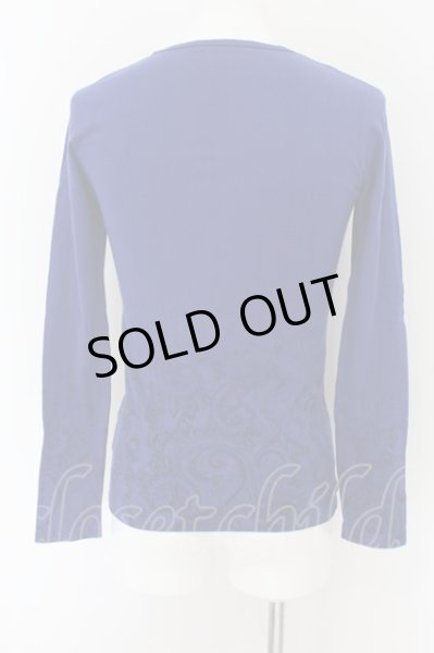 画像2: FUGA / Screen グラデーションペイズリーカットソー 44 ブルー O-24-09-15-053-FU-to-YM-ZT206 (2)