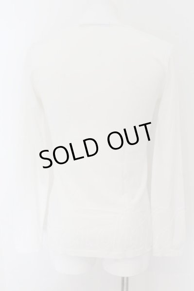 画像2: FUGA / STEADY プリントVネックカットソー 44 ホワイト O-24-09-15-054-FU-to-YM-OS (2)