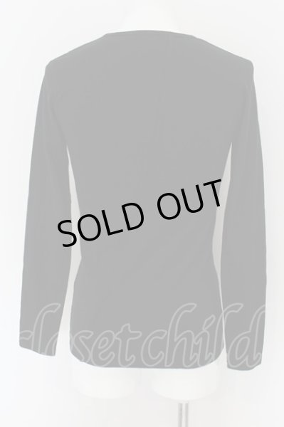 画像2: FUGA / AVENTURAガールフォトVネックカットソー 44 ブラック O-24-09-15-056-FU-to-YM-OS (2)