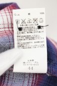 画像3: 【WINTERセール】FUGA / Realm 加工7分袖チェックシャツ 44 レッドｘネイビー O-24-09-15-057-FU-sh-YM-ZT206 (3)