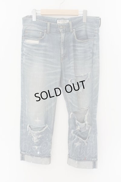 画像1: PROPA9ANDA / DAMAGE CUSTOM CROPPED DENIM パンツ  インディゴ O-24-09-15-060-PR-pa-YM-ZT206
