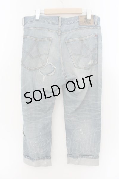 画像2: PROPA9ANDA / DAMAGE CUSTOM CROPPED DENIM パンツ  インディゴ O-24-09-15-060-PR-pa-YM-ZT206 (2)