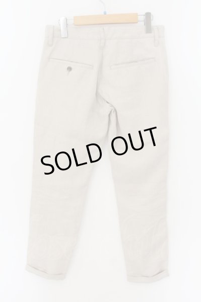 画像2: GOSTAR DE FUGA / AFFILIATE クロップドリネンパンツ 42 ライトベージュ O-24-09-15-067-GO-pa-YM-OS (2)