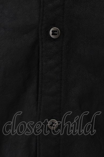 画像3: FUGA / Polish ゴートヌバックレザーシャツ 44 ブラック O-24-09-15-011-FU-sh-YM-ZT-ML005 (3)