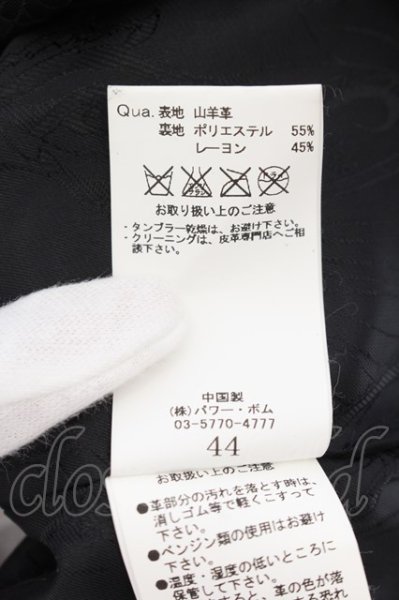 画像4: FUGA / Polish ゴートヌバックレザーシャツ 44 ブラック O-24-09-15-011-FU-sh-YM-ZT-ML005 (4)