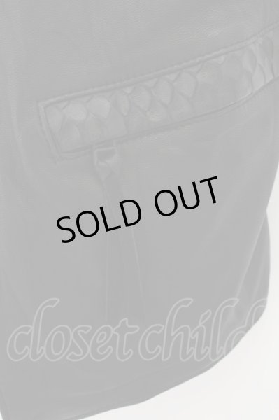 画像2: FUGA / Unicode ゴートレザーベスト 44 ブラック O-24-09-15-012-FU-to-YM-ZT-ML015 (2)