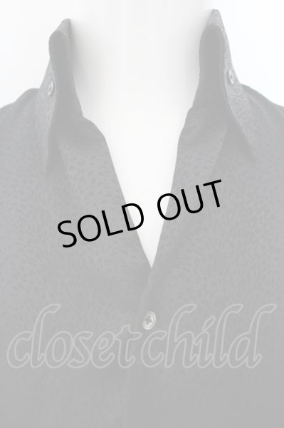 画像2: MIDAS9 / シャドーレオパードドレッシーシャツ 46 ブラック O-24-09-15-014-MI-sh-YM-ZT406 (2)