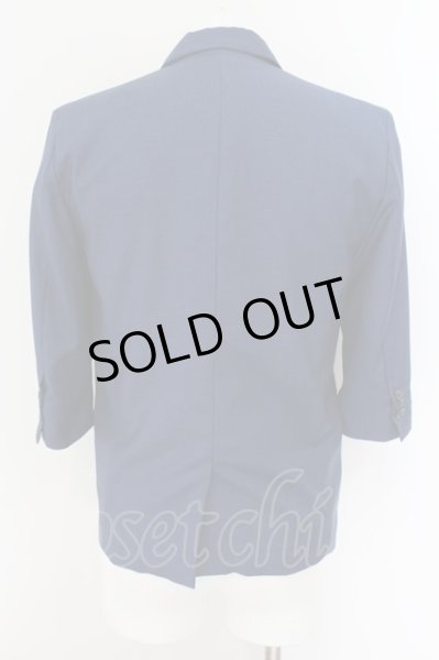 画像2: FUGA / Barbotage TRサテン7分袖テーラードジャケット 44 ディープブルー O-24-09-15-002-FU-ja-YM-ZT262 (2)