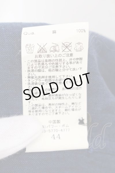 画像3: GOSTAR DE FUGA / Hardmans リネンシャツ 44 ネイビー O-24-09-15-018-GO-sh-YM-OS (3)