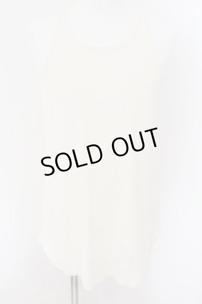 画像1: GOSTAR DE FUGA / ロングテレコタンクトップ 46 ホワイト O-24-09-15-022-GO-to-YM-OS (1)