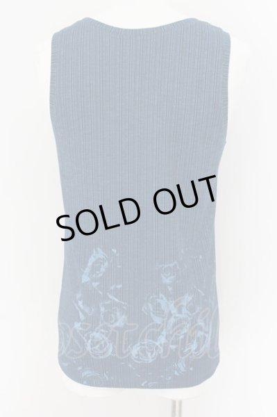 画像2: TORNADO MART / ランダムストライプフラワータンクトップ L ターコイズ O-24-09-15-028-TO-to-YM-ZT208 (2)