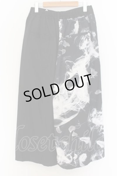 画像2: CIVARIZE / スモークフェザープリントワイドパンツ 44 ブラック O-24-09-16-033-CI-pa-YM-OS (2)