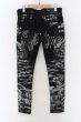 画像2: CIVARIZE / ショッキングカラー泊スキニーデニムパンツ 44 ブラックｘシルバー O-24-09-16-036-CI-pa-YM-ZT453 (2)