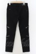 画像2: CIVARIZE / PUレザー切り替えバイカーZIPストレッチスキニーパンツ 44 ブラック O-24-09-16-038-CI-pa-YM-ZT002 (2)