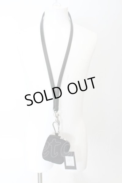 画像1: Moonage Devilment（清春） / NECK STRAP & COIN PURSE  ブラックｘシルバー O-24-09-16-055-MO-za-YM-OS (1)