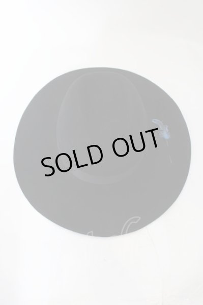 画像2: Moonage Devilment（清春） / フェザーロングブリムハット  ブラック O-24-09-16-058-MO-za-YM-OS (2)