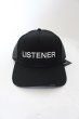 画像1: Moonage Devilment（清春） / GRAPHIC MESH CAP -LISTENER- キャップ F ブラック O-24-09-16-061-MO-za-YM-ZT133 (1)