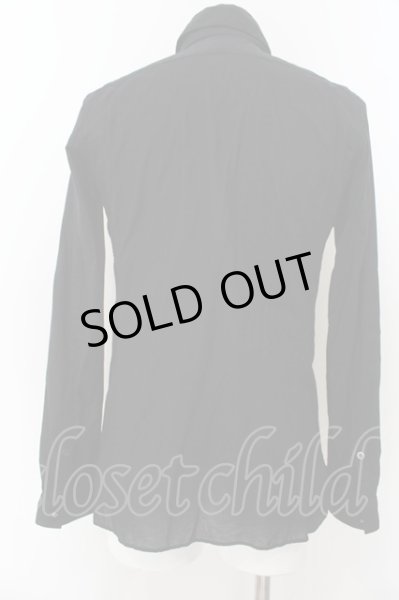 画像3: Roen / 二重袖襟コットンシャツ 46 ブラック O-24-09-16-007-Ro-sh-YM-ZT160 (3)